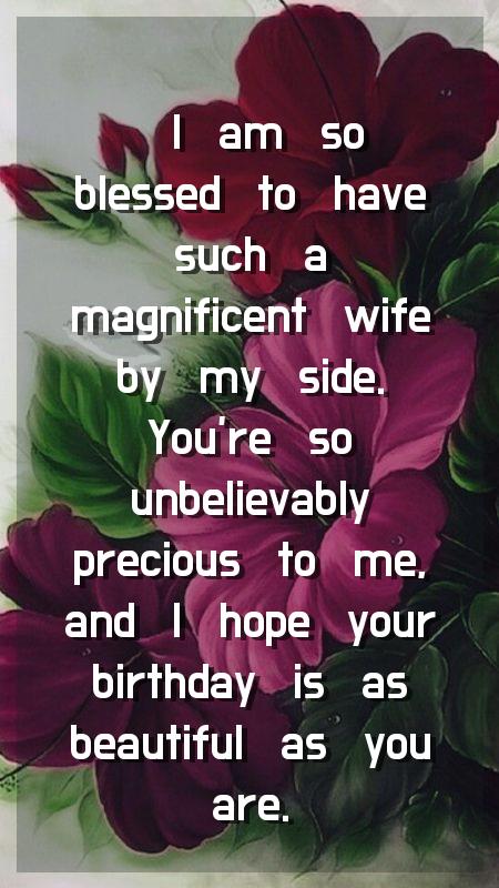 happy birthday to wife facebook post
